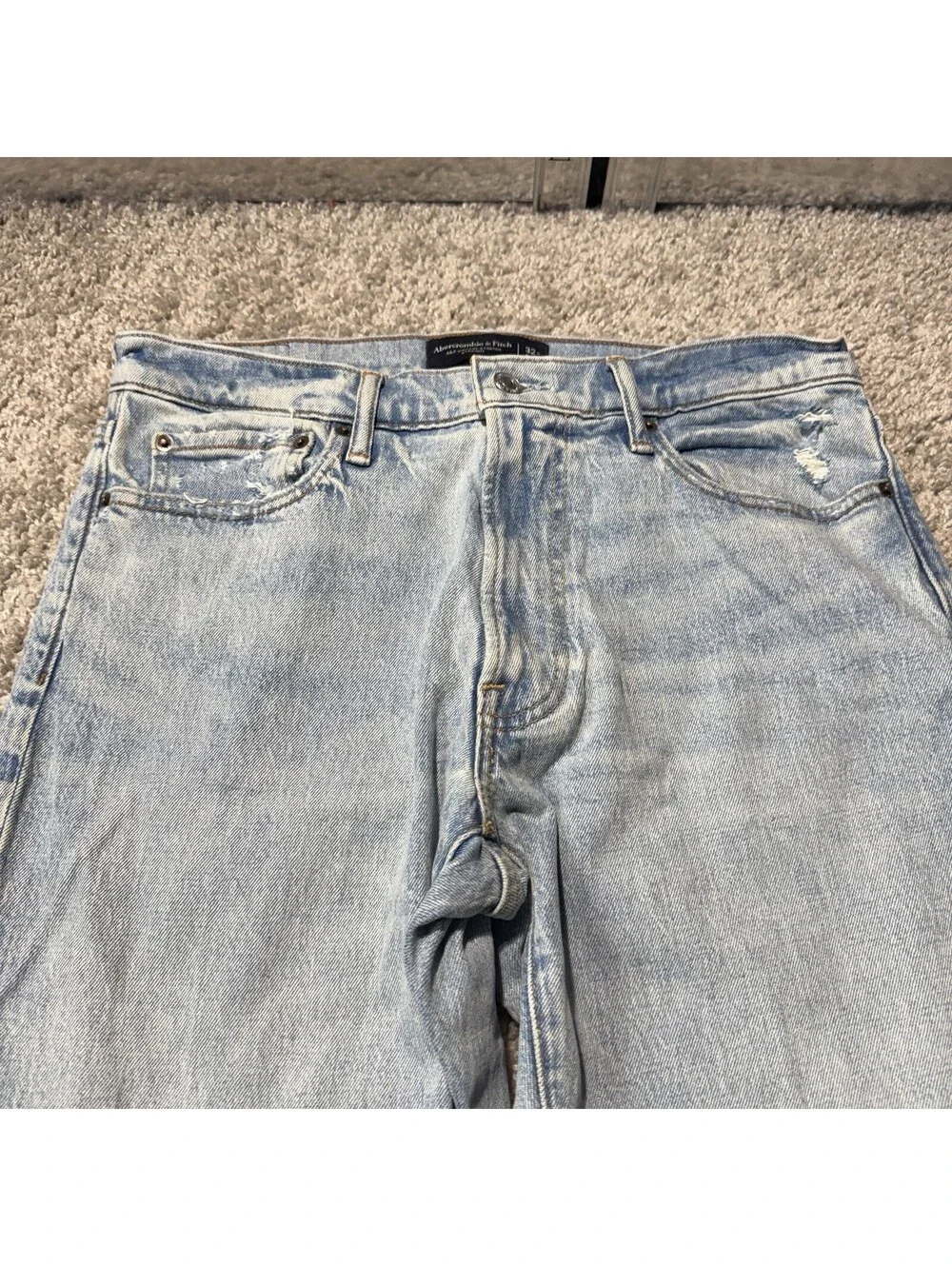 Abercrombie & Fitch A&F Vintage Stretch Jeans Mens 32x32 Blue Athletic Straight